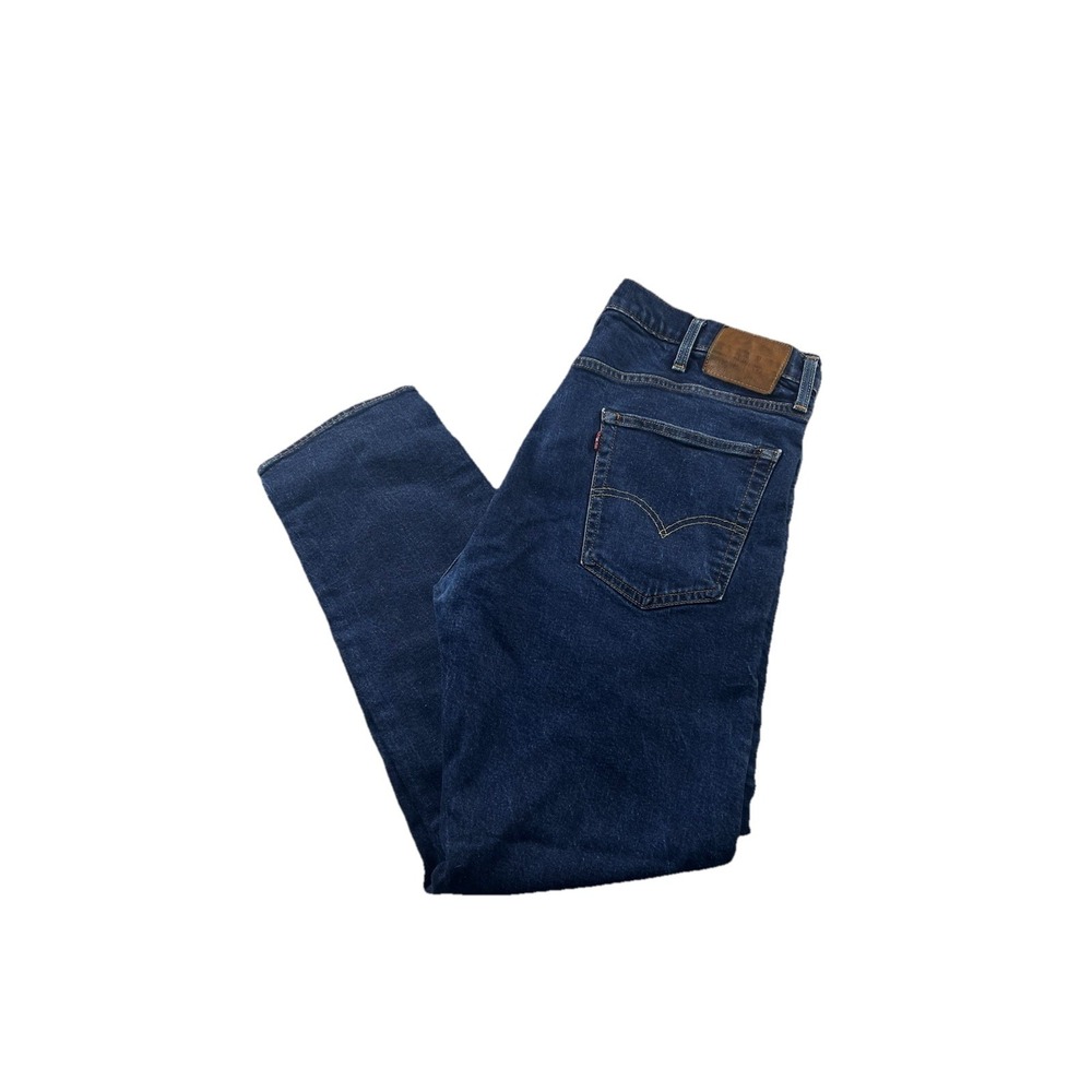 Levi's Lot‎ 502 Premium Jeans Slim Tapered Dark Blue Denim Men's 38x32 (37x30*)